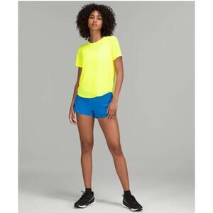 Lululemon High-Neck Running and Training T-Shirt Electric Lemon Size 10